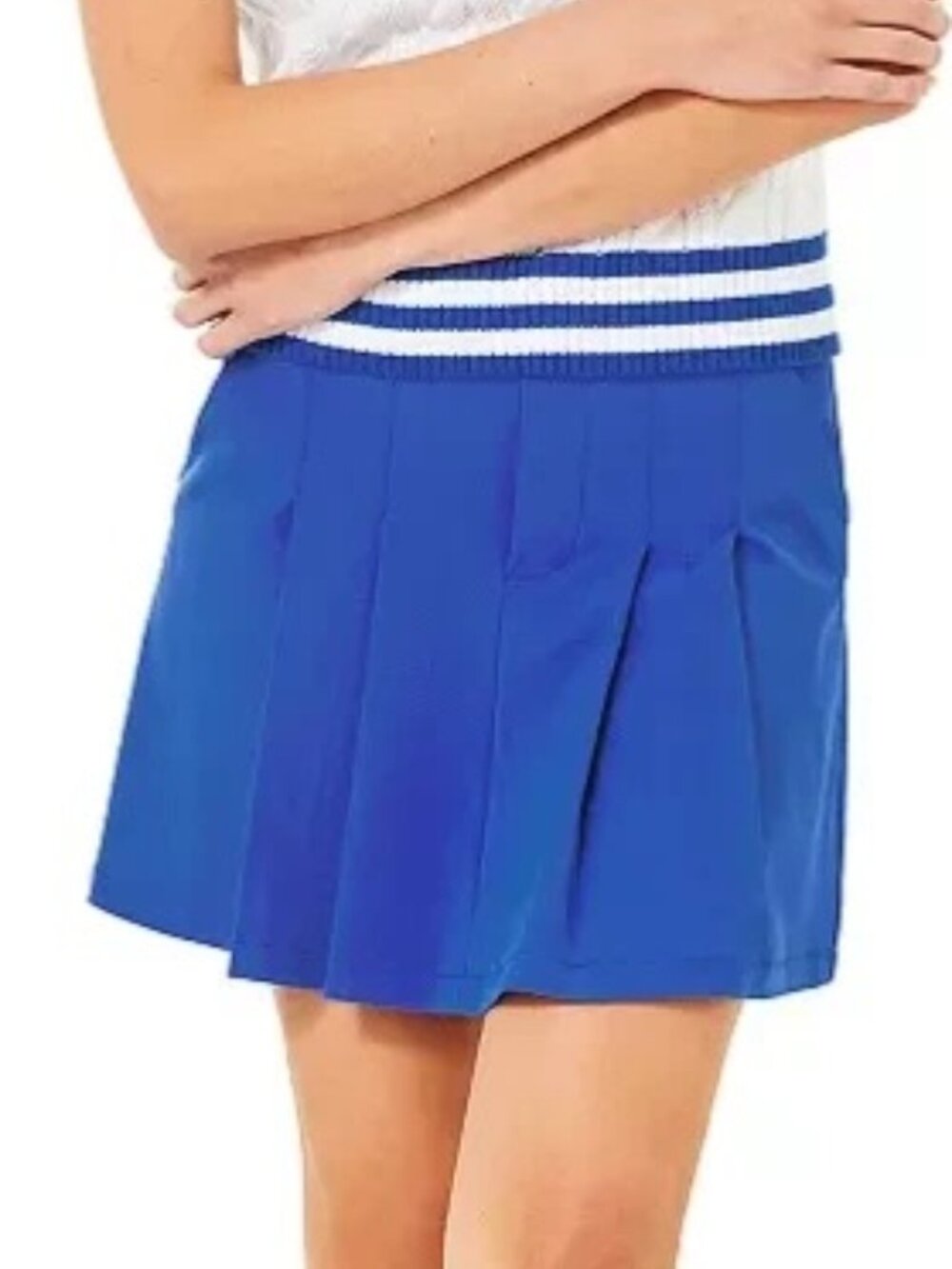 Lilly Pulitzer UPF 50+ Luxletic Kimika Skort Martinique Blue Size 2 NWT NEW